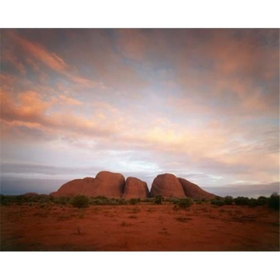 Posterazzi PDDAU01WBI0674 The Olgas Uluru-Kata Tjuta Np Northern Territory Australia Poster Print by Walter Bibikow