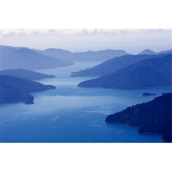 Posterazzi PDDAU02DWA0908 Queen Charlotte Sound South Island New Zealand Poster Print by David Wall - 35 x 24 in.