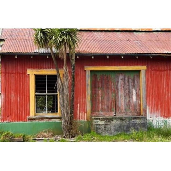 Posterazzi PDDAU02DWA1425 Golden Nugget Hotel Shantytown Near Greymouth West Coast South Island New Zealand Print by David Wall