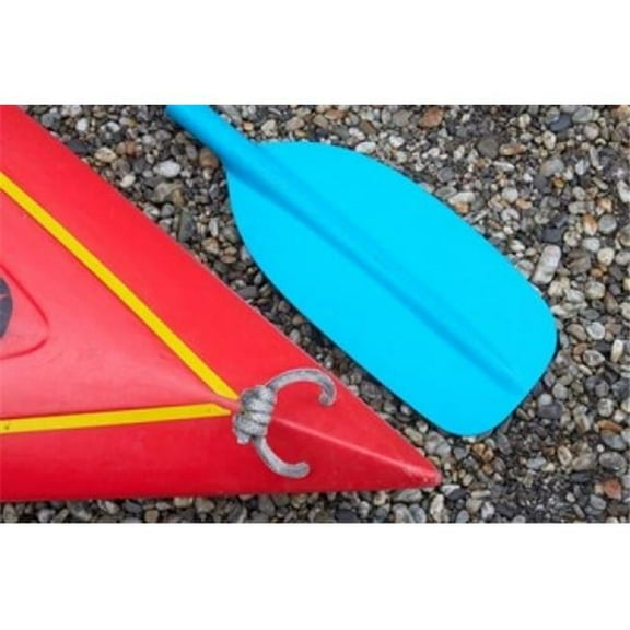 Posterazzi PDDAU02DWA2146 Detail of Red Kayak & Blue Paddle Poster Print by David Wall - 34 x 23 in.