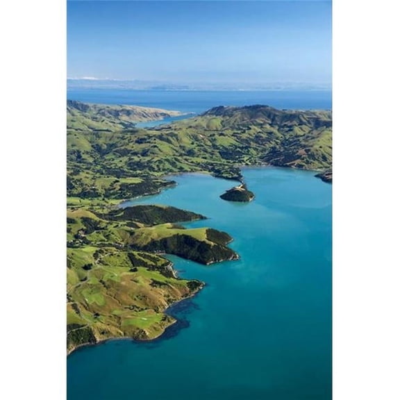 Posterazzi PDDAU02DWA5193 Akaroa Harbor Canterbury South Island New Zealand Poster Print by David Wall - 23 x 34 in.