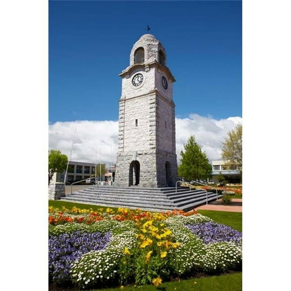 Posterazzi PDDAU02DWA7045 Memorial Clock Tower Seymour Square Marlborough South Island New Zealand Vertical Poster Print by David Wall