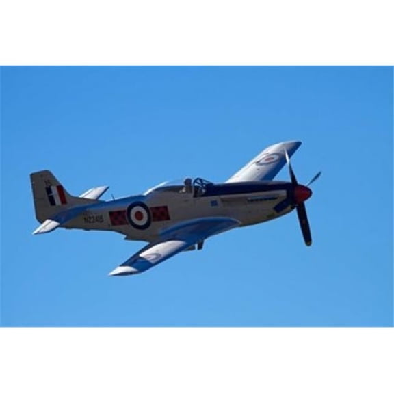 Posterazzi PDDAU02DWA7177 P-51 Mustang American Fighter Plane War Plane Poster Print by David Wall - 26 x 18 in.