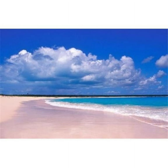 Posterazzi PDDCA05GJO0136 Pink Sand Beach Harbour Island Bahamas Poster Print by Greg Johnston - 36 x 23 in.