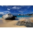 thumbnail image 1 of Posterazzi PDDCA10NWH0000 Beach on Spring Bay British Virgin Islands Poster Print by Nik Wheeler - 35 x 24 in., 1 of 1