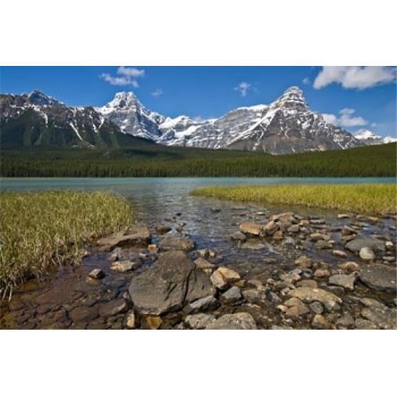 Posterazzi PDDCN01LDI0033 Alberta Rocky Mountains Banff Np Lake Fed by Snowmelt Poster Print by Larry Ditto - 26 x 18 in.