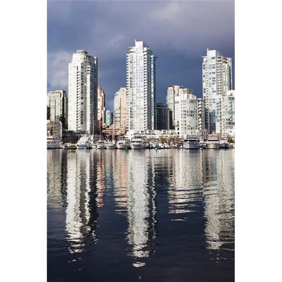 Posterazzi PDDCN02WBI0366 Buildings Along False Creek Vancouver British Columbia Canada Print by Walter Bibikow