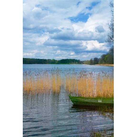 Posterazzi PDDEU46KSU0050 Colorful Canoe by Lake Trakai Lithuania II Poster Print by Keren Su - 23 x 34 in.