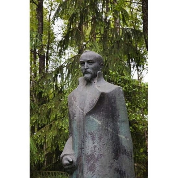 Posterazzi PDDEU46WBI0101 Lithuania Grutas Park Statue of Felix Dzezhinsky Poster Print by Walter Bibikow - 23 x 35 in.