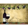 thumbnail image 1 of Posterazzi PPFCK027 Wine II with Vines Poster Print by Christine Kerrick - 30 x 23 in., 1 of 1