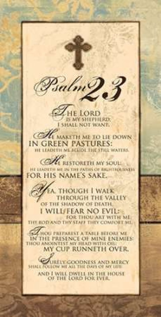 Posterazzi PSALM 23 PANEL Canvas Art - Piper Ballantyne (10 x 20)