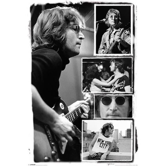 Posterazzi PYRPP33272 John Lennon - Collage Poster Print - 24 x 36 in.