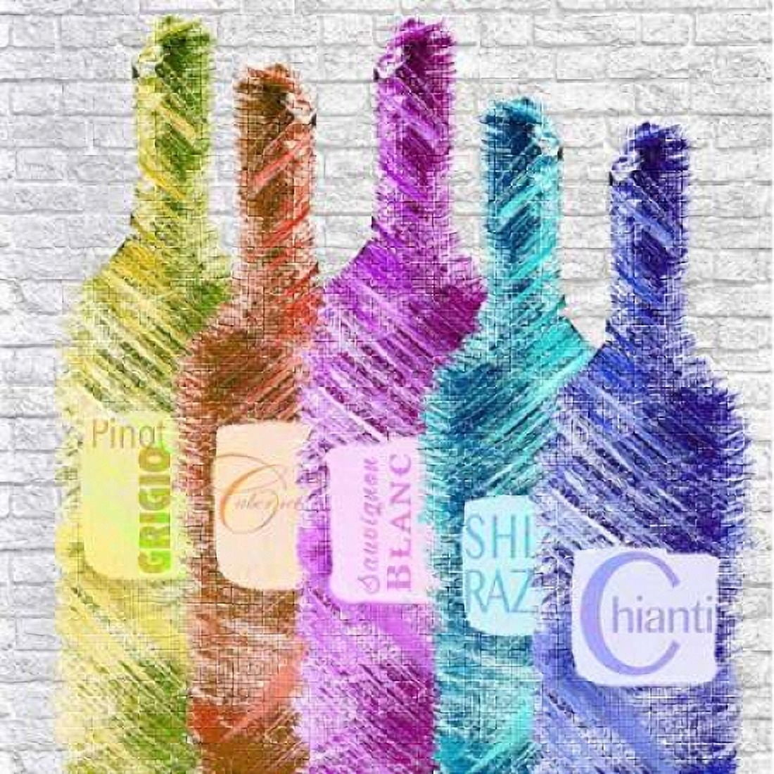 Posterazzi Painted Wine Canvas Art - Lisa Wolk (24 x 24)