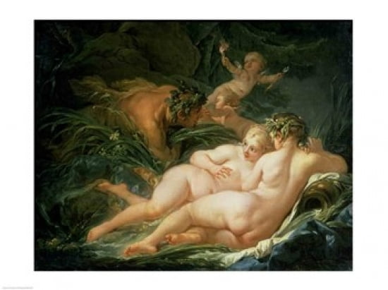 Posterazzi Pan and Syrinx 1759 Canvas Art - Francois Boucher (36 x 24)