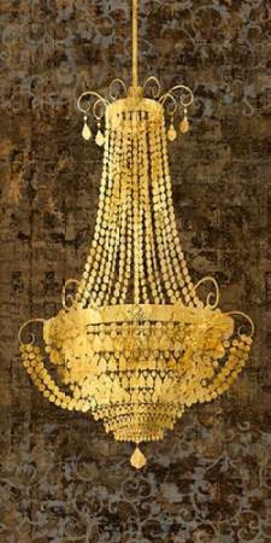 Posterazzi Panneau Chandelier I Canvas Art - Remy Dellal (24 x 48)