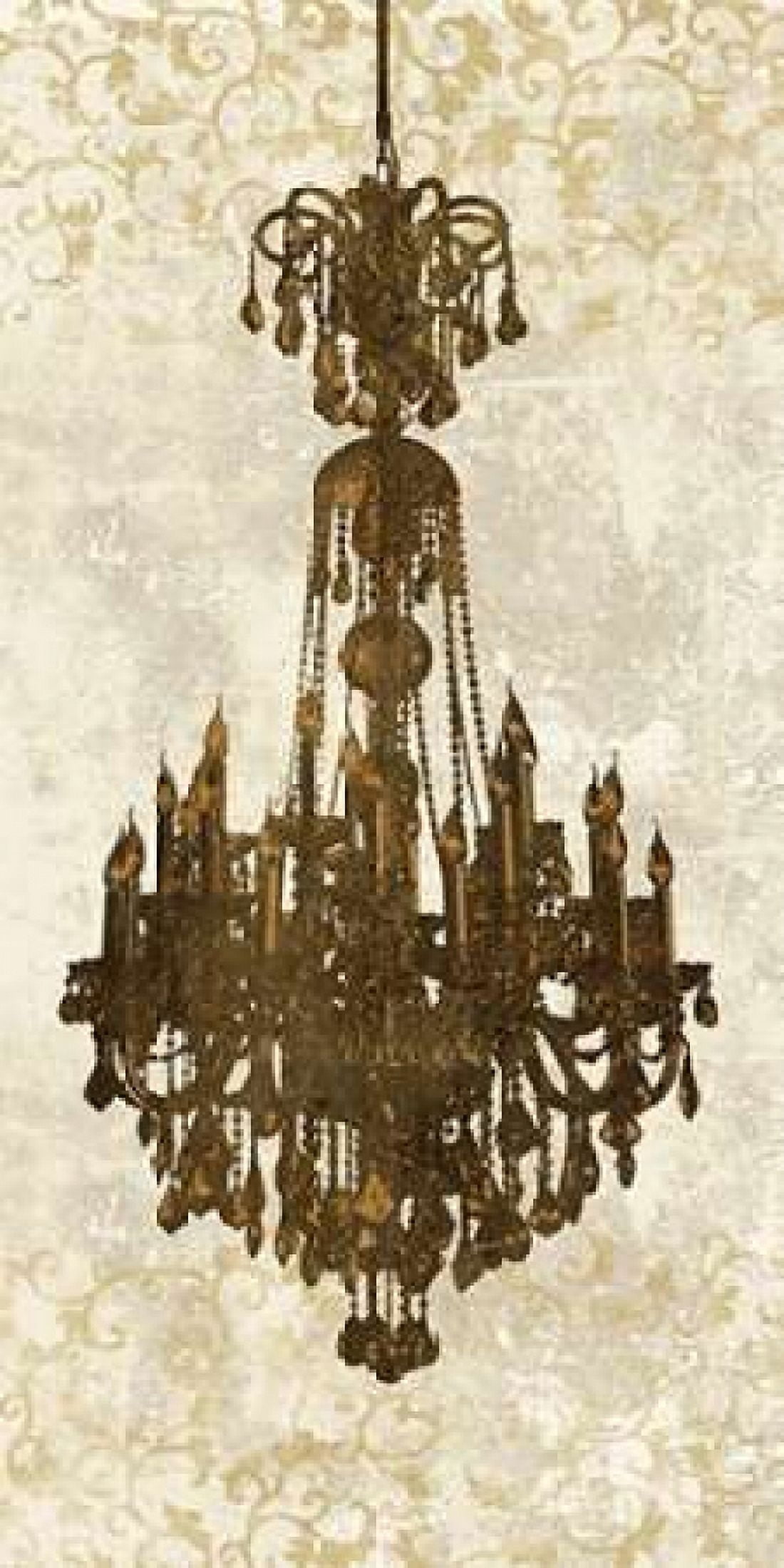 Posterazzi Panneau Chandelier II Canvas Art - Remy Dellal (24 x 48)