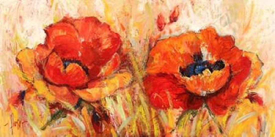 Posterazzi Papaveri Canvas Art - Luigi Florio (24 x 48)