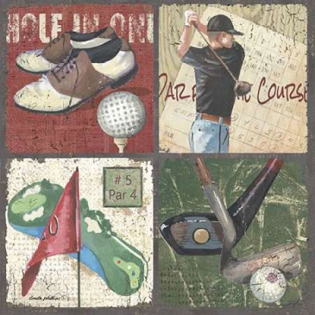 Posterazzi Par for the Course Canvas Art - Anita Phillips (24 x 24)