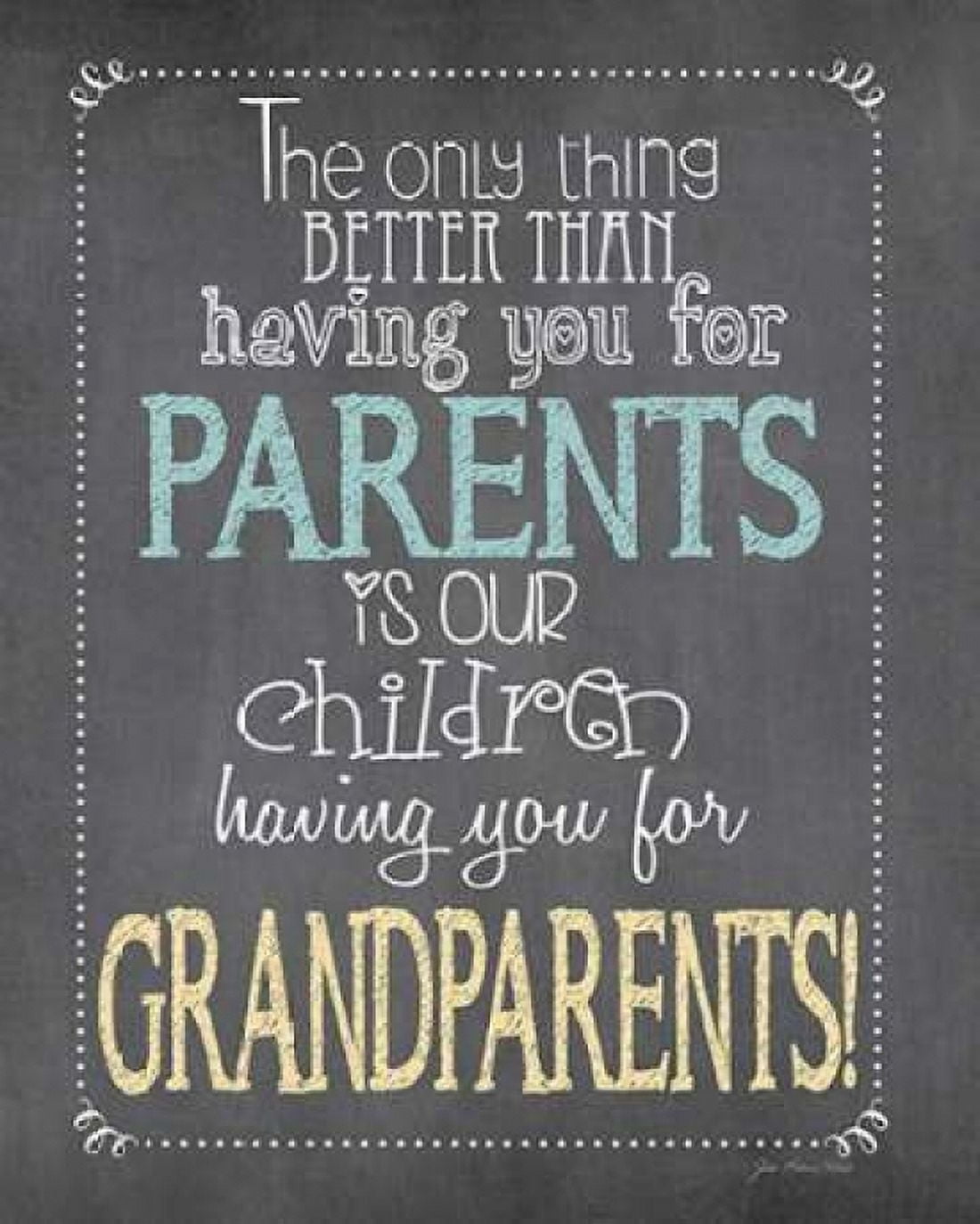 Posterazzi Parents Grandparents Canvas Art - Jo Moulton (24 x 30)