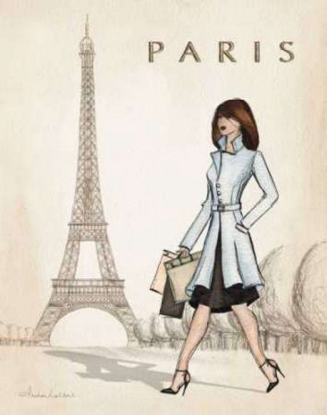 Posterazzi Paris Canvas Art - Andrea Laliberte (22 x 28)