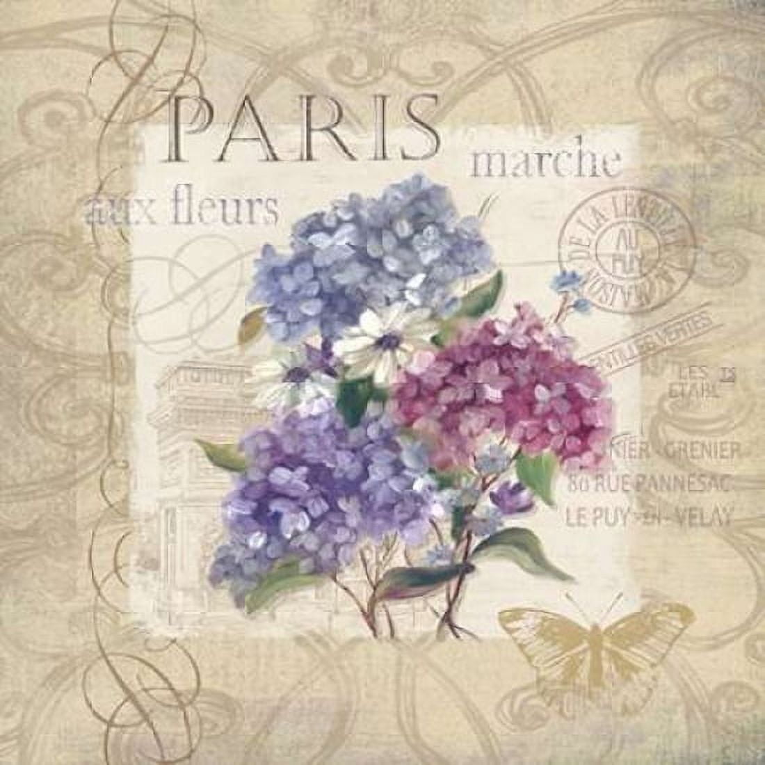 Posterazzi Paris Flower Market Canvas Art - Carol Robinson (24 x 24)