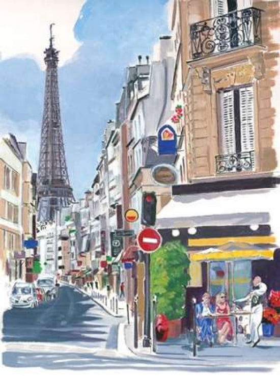 Posterazzi Paris Life Canvas Art - PM Shore (18 x 24)