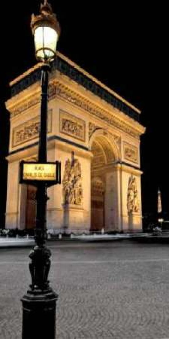Posterazzi Paris Nights I Canvas Art - Jeff Maihara (24 x 48)