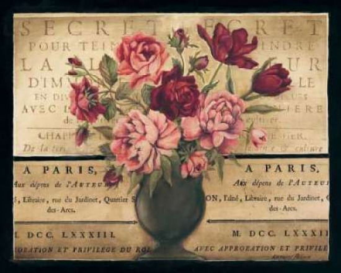 Posterazzi Paris Rose I Canvas Art - Kimberly Poloson (22 x 28)