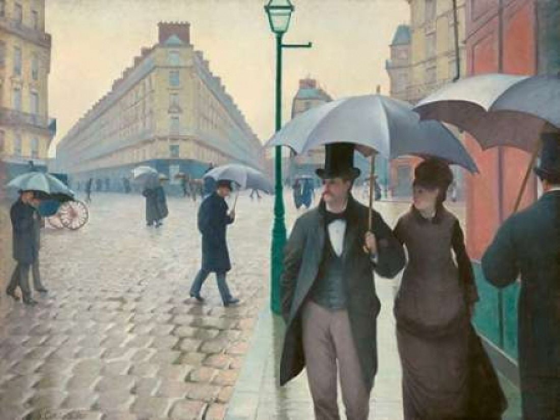 Posterazzi Paris Street rainy day Canvas Art - Gustave Caillebotte (22 x 28)