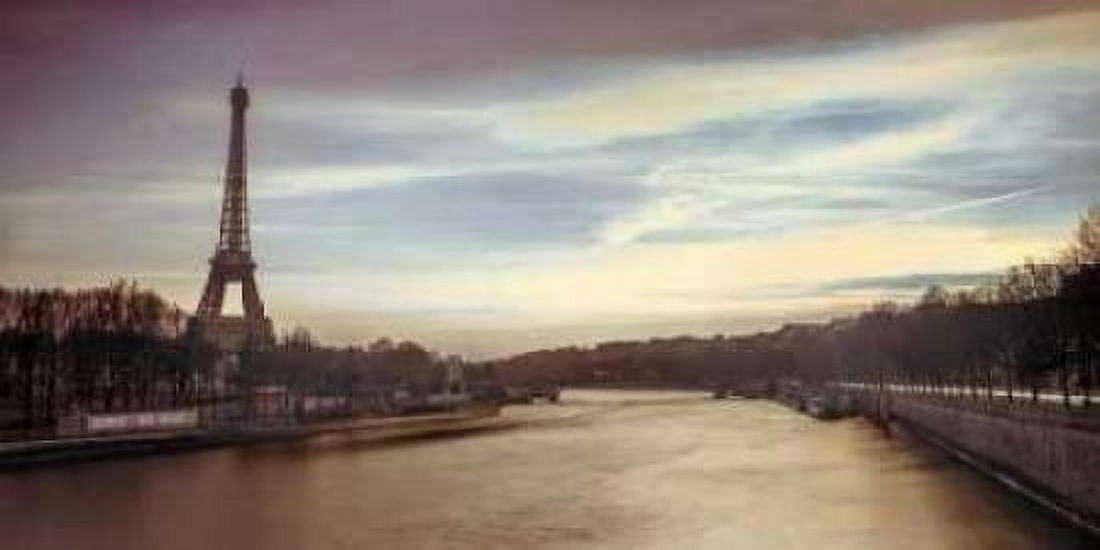 Posterazzi Paris Sunset Canvas Art - Assaf Frank (24 x 48)