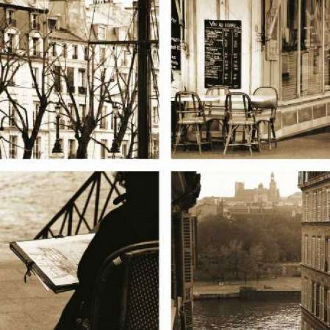 Posterazzi Paris a la Seine Canvas Art - Marina Drasnin Gilboa (24 x 24)