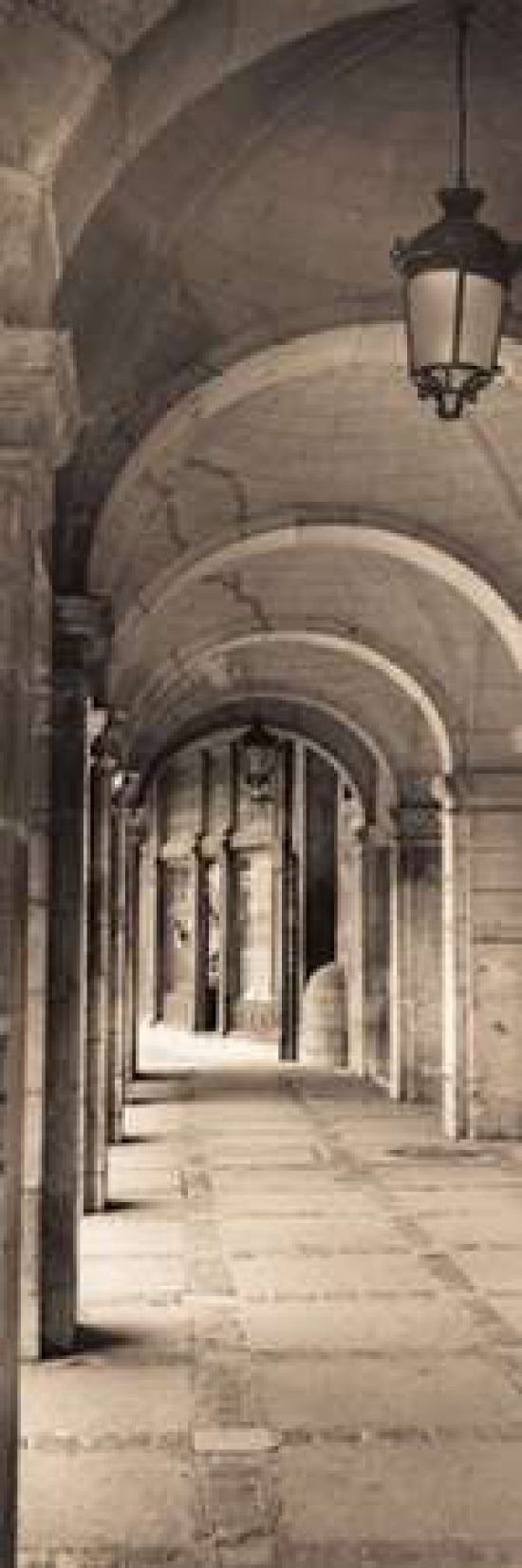Posterazzi Paseo del Espolon Salamanca Canvas Art - Alan Blaustein (12 x 36)