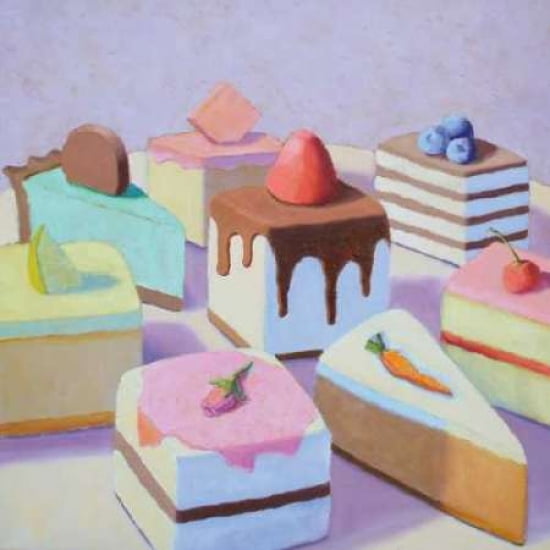 Posterazzi Pastry Platter Canvas Art - Patricia Doherty (24 x 24)