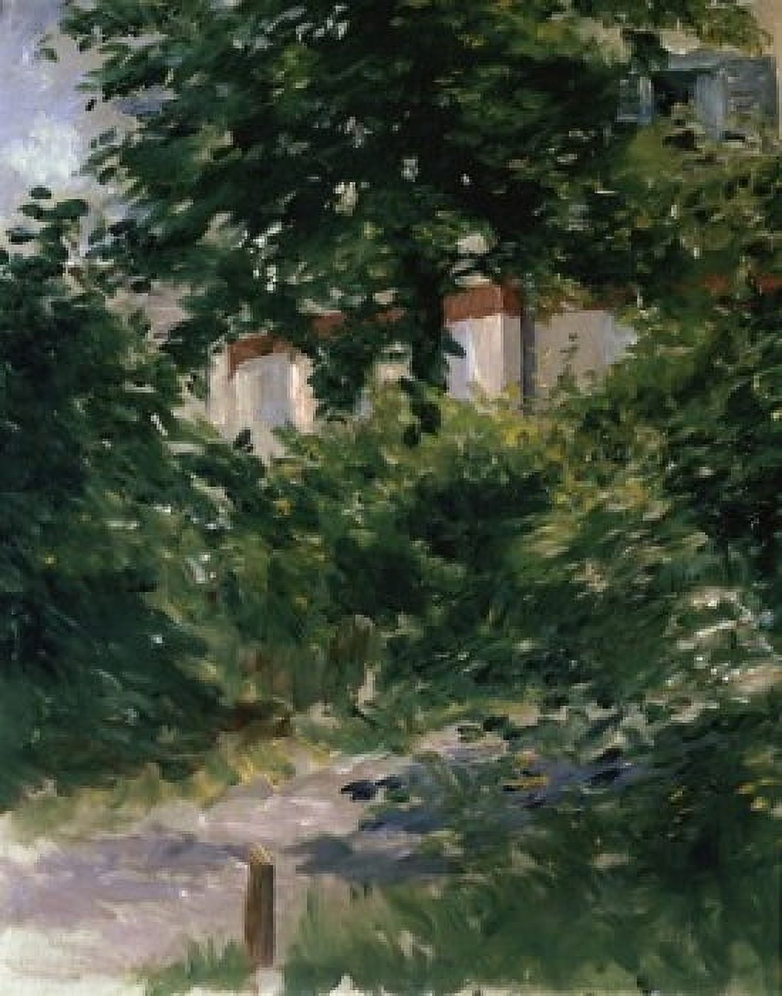 Posterazzi Path in the Rueil Garden (Une Alle dans le Jardin de Rueil) 19th C Edouard Manet (1832-1883French) Musee des Beaux-Arts Dijon Canvas Art - Edouard Manet (24 x 36)