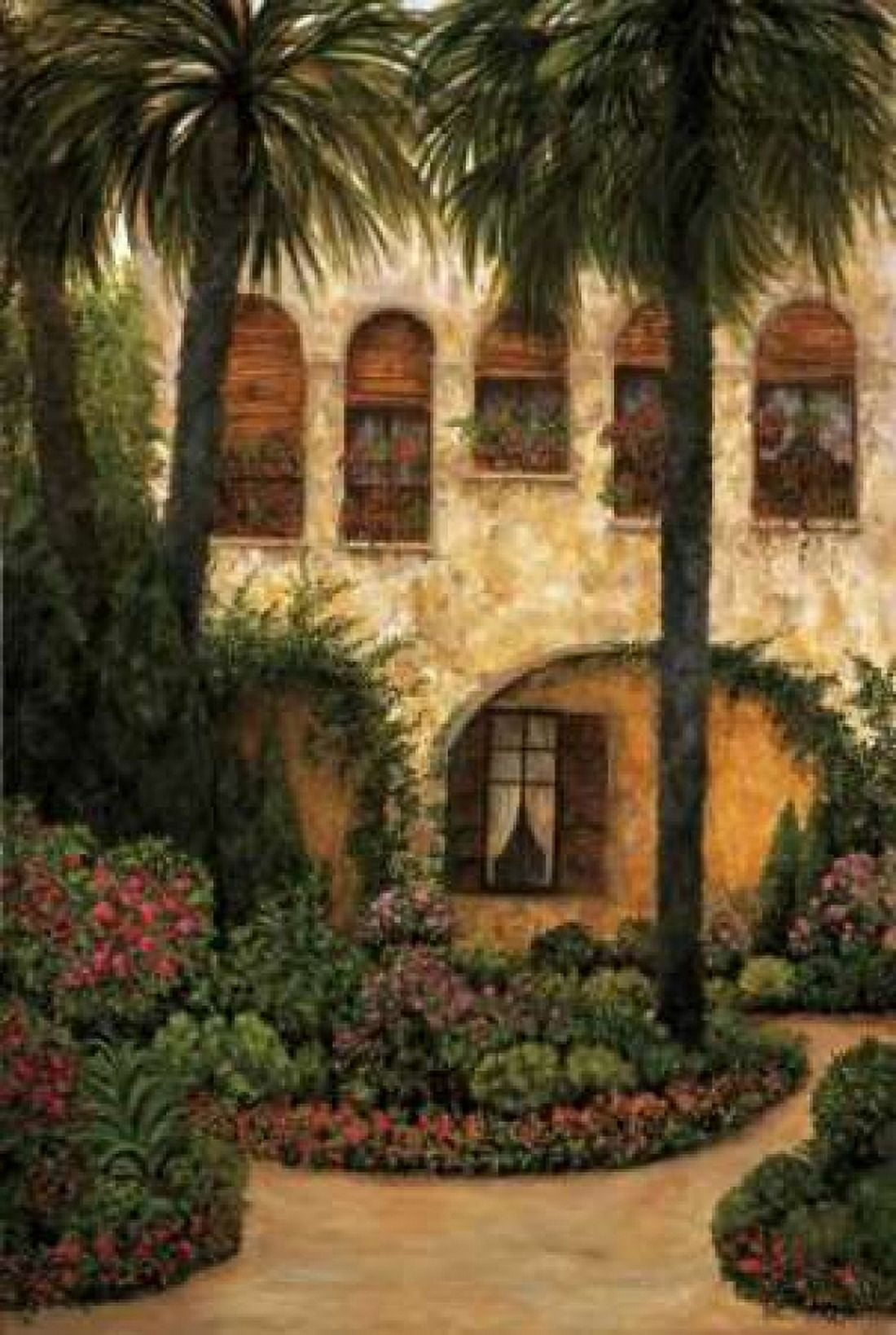 Posterazzi Patio Gerona Canvas Art - Montserrat Masdeu (20 x 28)