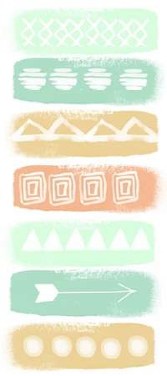 Posterazzi Pattern Stripe I Canvas Art - Linda Woods (24 x 48)