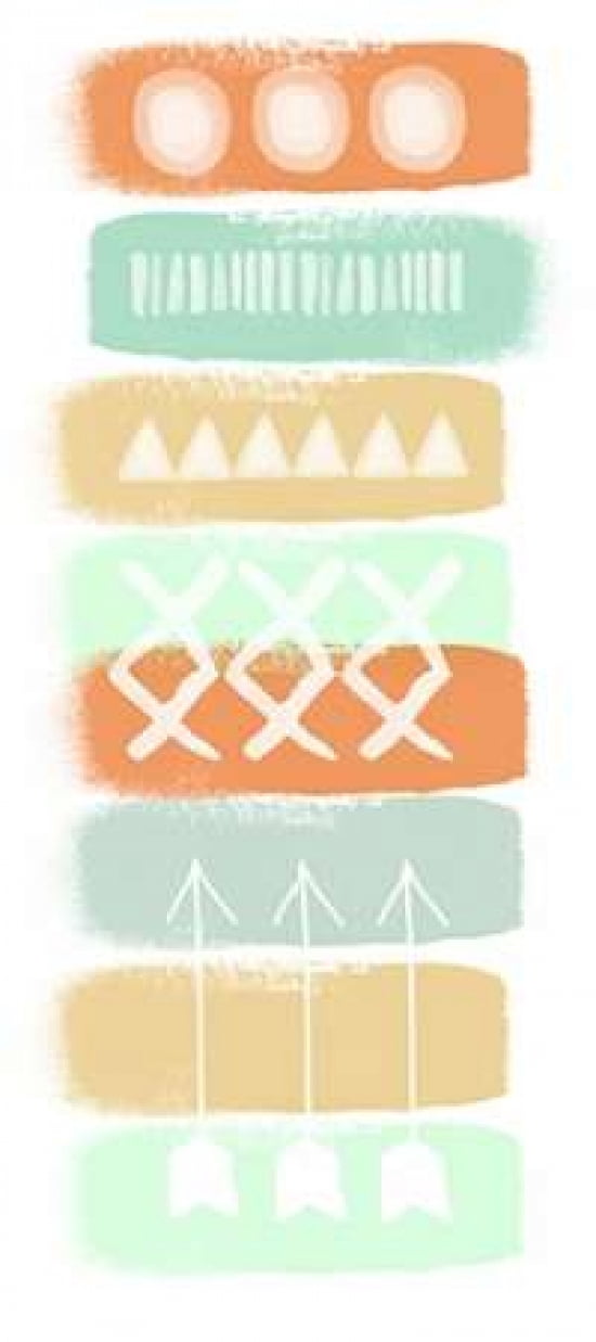 Posterazzi Pattern Stripe II Canvas Art - Linda Woods (24 x 48)