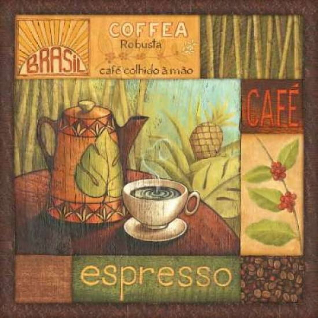 Posterazzi Pause Cafe II Canvas Art - Delphine Corbin (24 x 24)