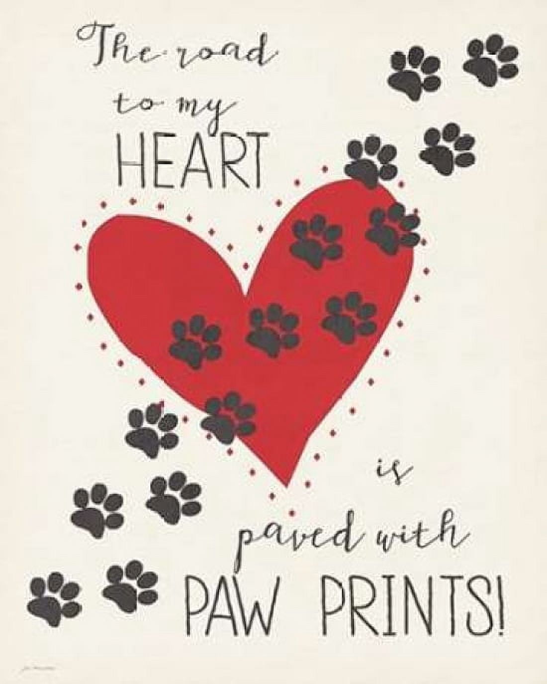 Posterazzi Paw Prints Canvas Art - Jo Moulton (24 x 30)