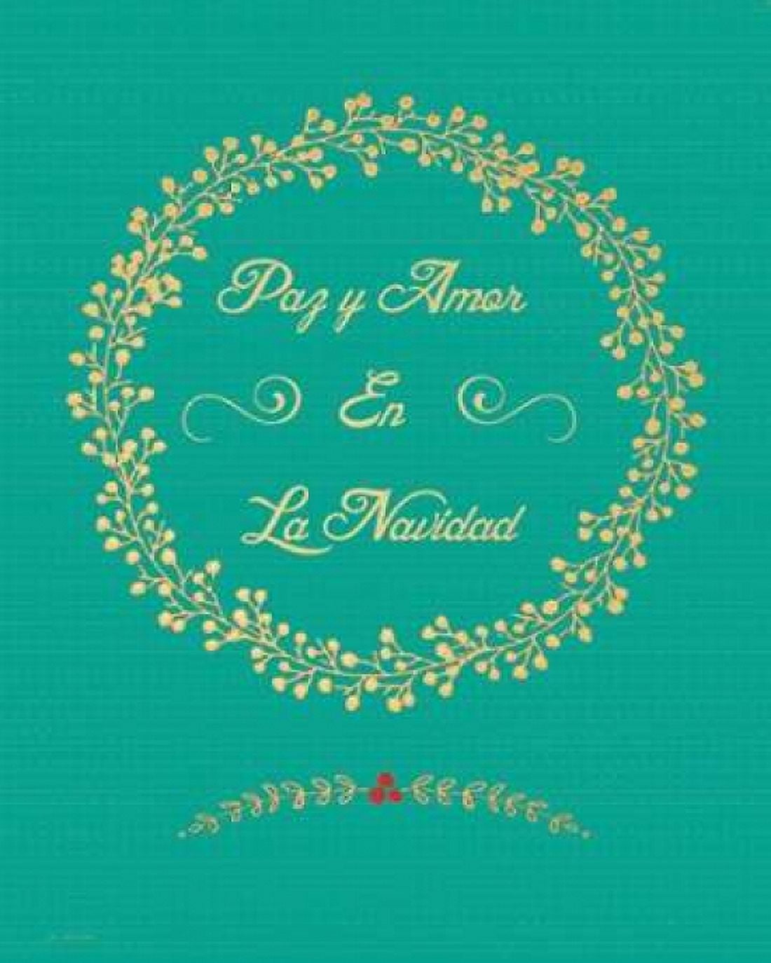 Posterazzi Paz Y Amor Canvas Art - Jo Moulton (24 x 30)