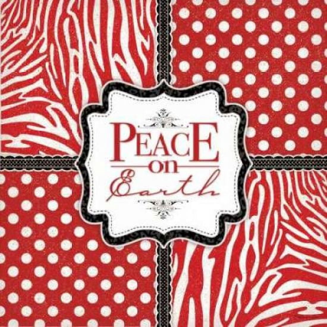 Posterazzi Peace - Animal White Canvas Art - Stephanie Marrott (24 x 24)