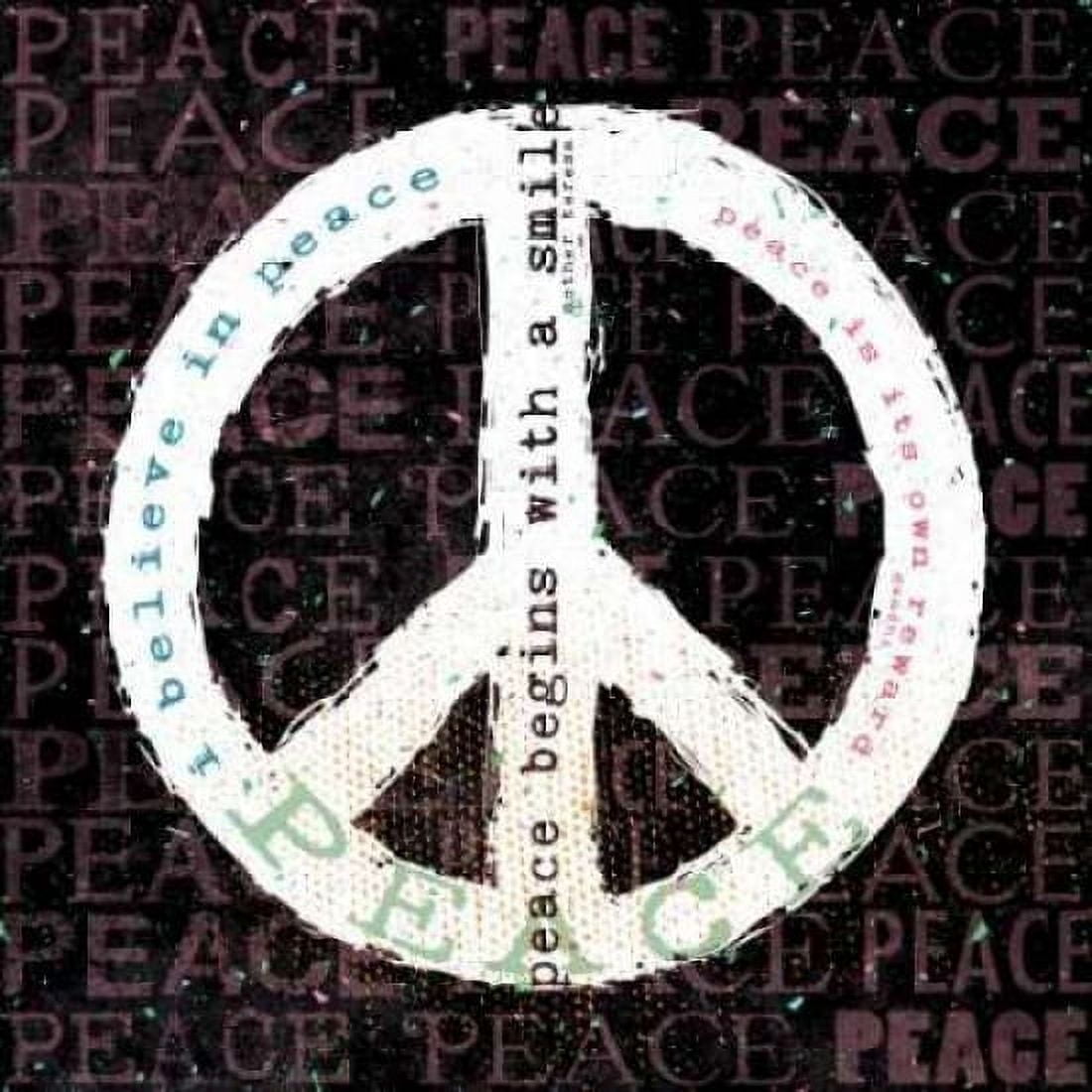 Posterazzi Peace Smile Canvas Art - Stephanie Marrott (24 x 24)