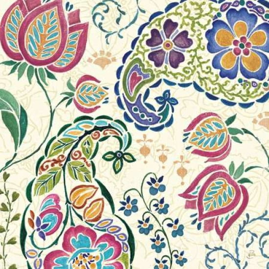 Posterazzi Peacock Fantasy IV Canvas Art - Daphne Brissonnet (24 x 24)