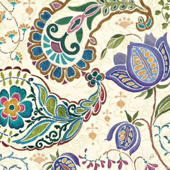 Posterazzi Peacock Fantasy V Canvas Art - Daphne Brissonnet (24 x 24)