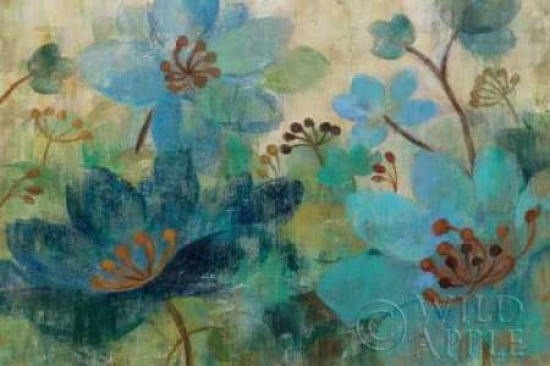 Posterazzi Peacock Garden Canvas Art - Silvia Vassileva (24 x 36)