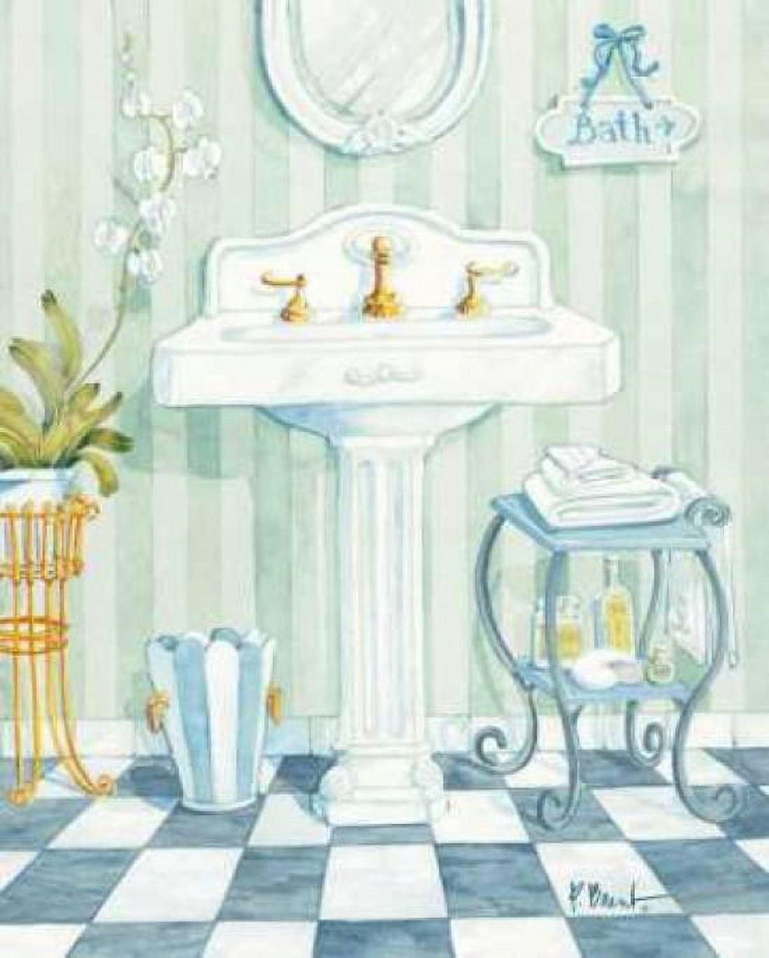 Posterazzi Pedestal Sink Canvas Art - Paul Brent (22 x 28)