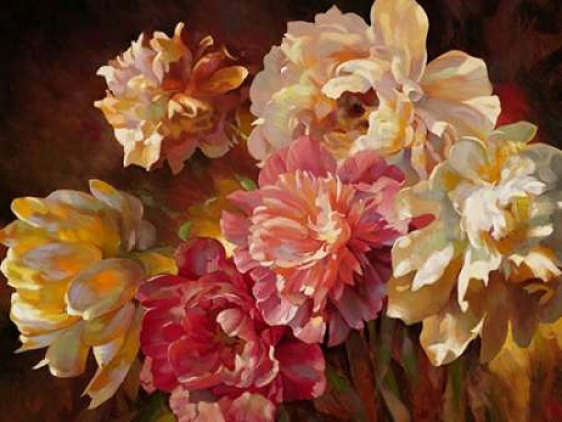 Posterazzi Peonies in Pastel Canvas Art - Emma Styles (22 x 28)