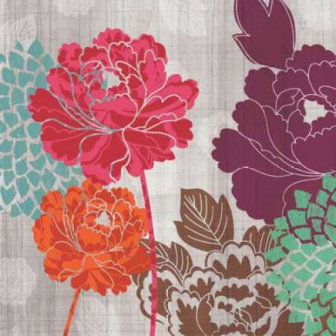 Posterazzi Peony Patterns I Canvas Art - Tandi Venter (24 x 24)