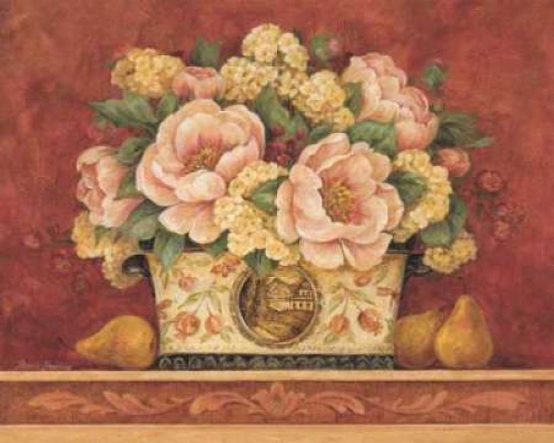 Posterazzi Peony Tapestry Canvas Art - Pamela Gladding (18 x 24)