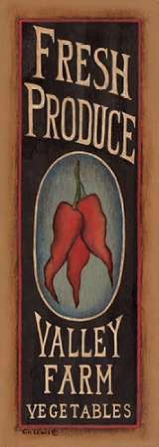 Posterazzi Peppers Canvas Art - Kim Lewis (24 x 48)